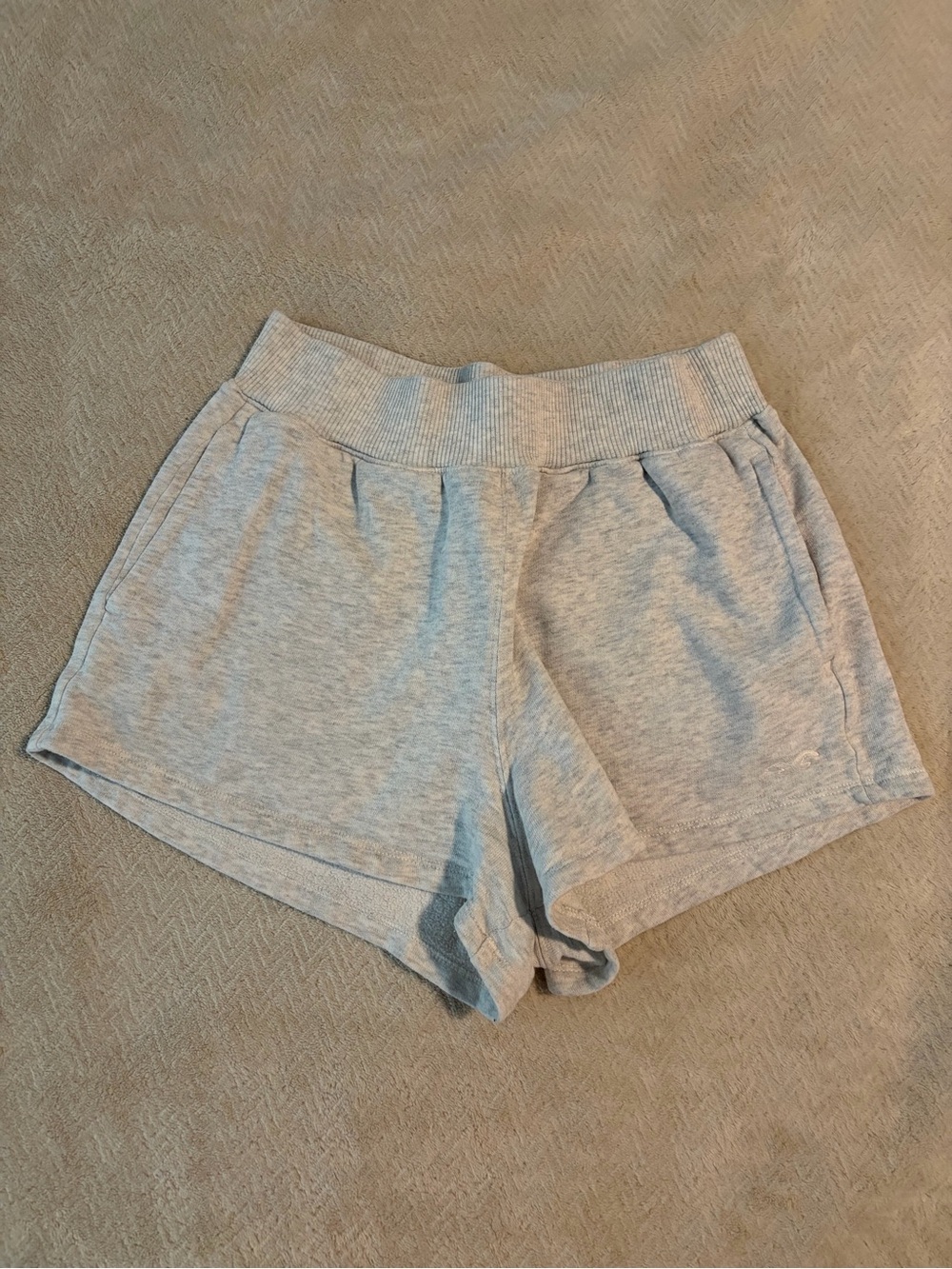 Hollister Light Gray Athletic Lounge Shorts